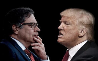 Presidentes Gustavo Petro y Donald Trump.