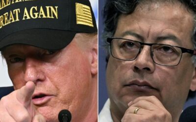 Presidentes Donald Trump y Gustavo Petro.