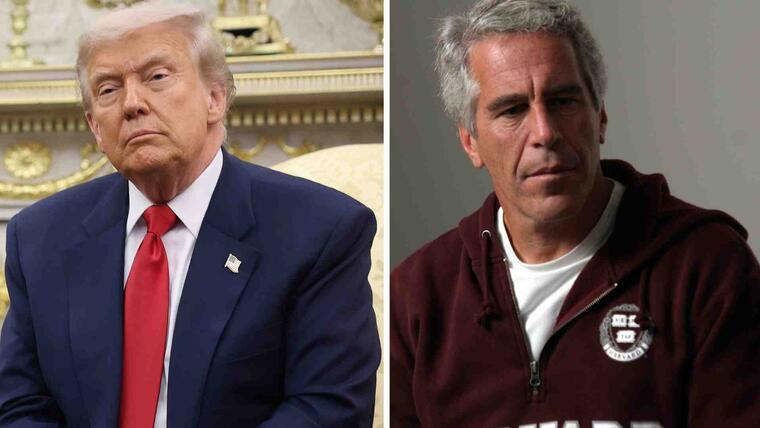 Donald Trump y Jeffrey Epstein.