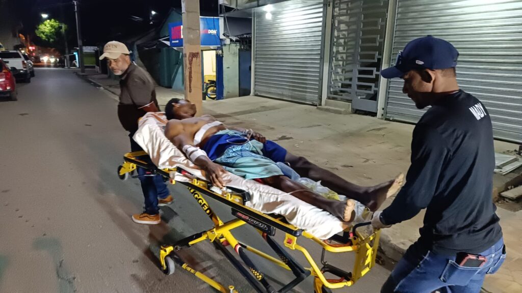 Soderlin Norberto Frías Valdez fue herido de bala.