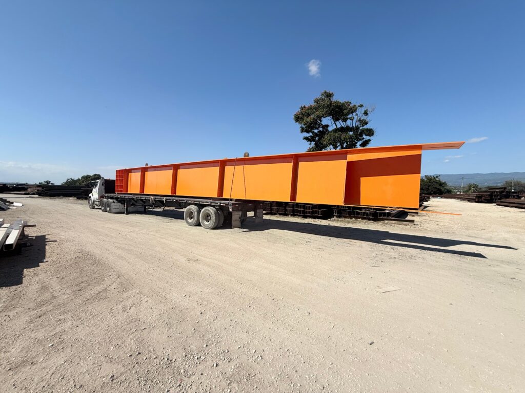 Las estructuras serán utilizadas en los trabajos del elevado en la entrada de la Circunvalación de Navarrete.