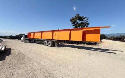 Las estructuras serán utilizadas en los trabajos del elevado en la entrada de la Circunvalación de Navarrete.