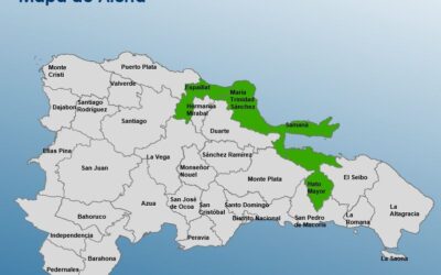 Provincias en alerta verde.