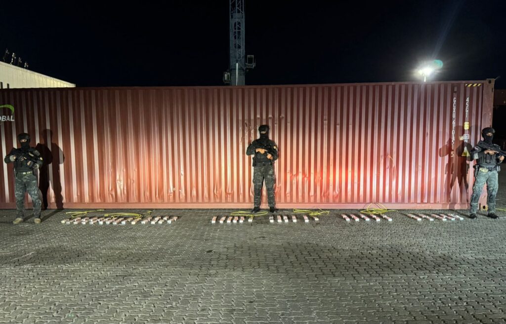  La intervención se ejecutó en el Puerto Caucedo y contó con el apoyo de otras agencias de seguridad destacadas en la terminal
