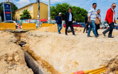 Trabajos en el Acueducto Barrera de Salinidad.
