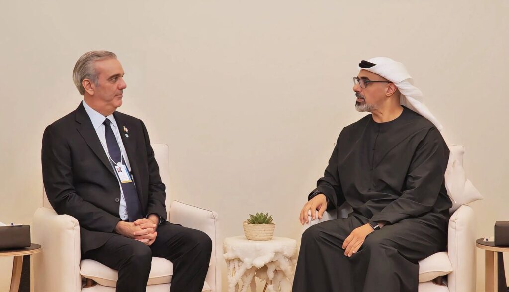 Presidente Luis Abinader en audiencia con el Príncipe Heredero de Abu Dhabi