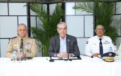 Luis Abinader en reunión del Plan de Seguridad.