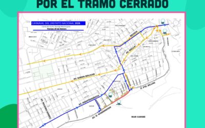 Mapa sobre cierre de tramo del malecón