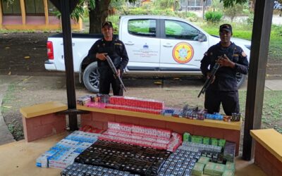 Operativo contra contrabando de cigarrillos