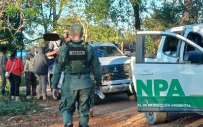 Operativo del Servicio Nacional de Protección Ambiental (SENPA).