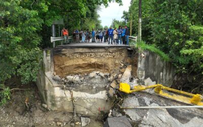 Colapso del puente de Camú en Puerto Plata