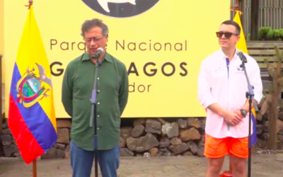 Presidentes Gustavo Petro y Daniel Noboa.