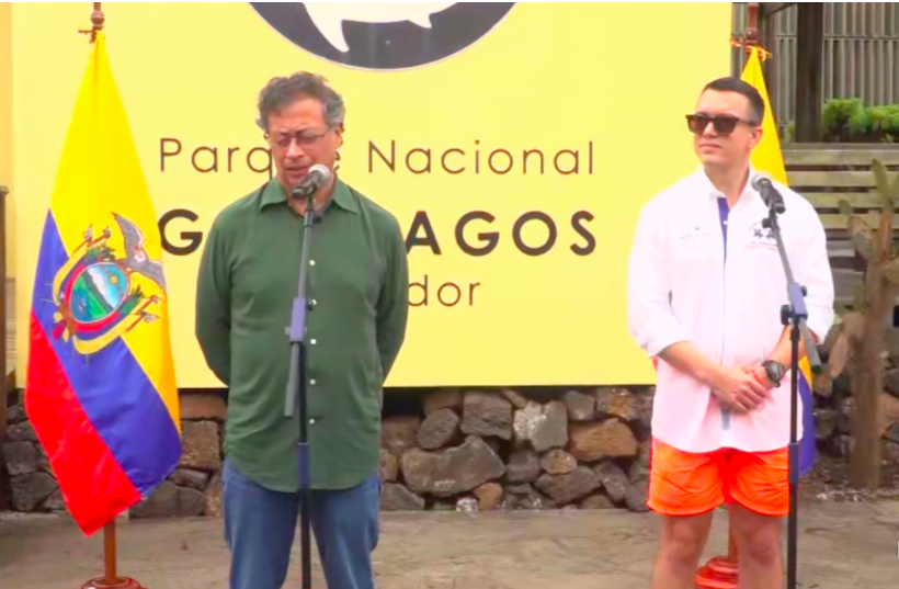 Presidentes Gustavo Petro y Daniel Noboa.