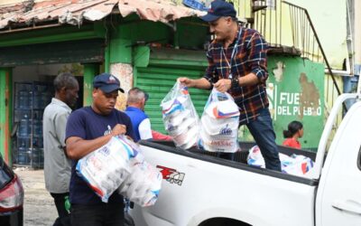 Entrega de alimentos crudos.