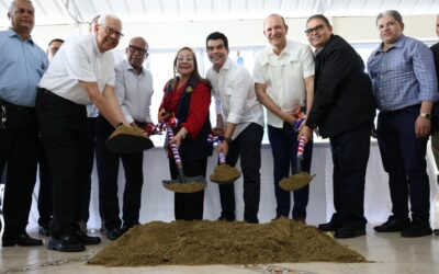 Wellington Arnaud deja iniciado drenaje pluvial en Villa María de Santiago