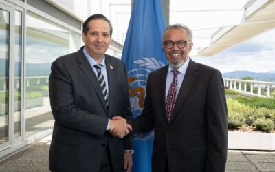 Víctor Atallah y Tedros Ghebreyesus