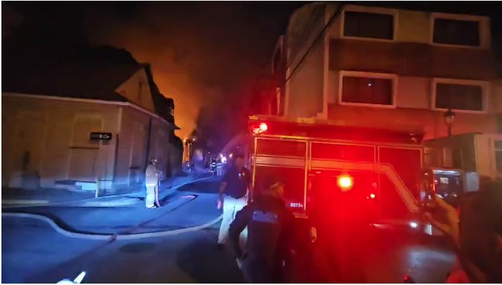Incendio en Santiago