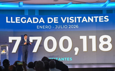 El ministro David Collado calificó de extraordinaria la llegada de turistas en julio al alcanzar la cifra récord de 921,718 turistas.