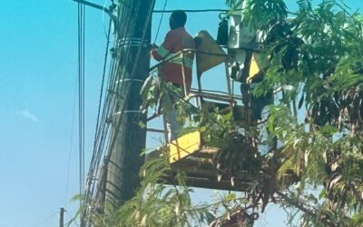 Dos detenidos durante desmantelamientos de conexiones ilegales en redes de Edesur en Los Alcarrizos.