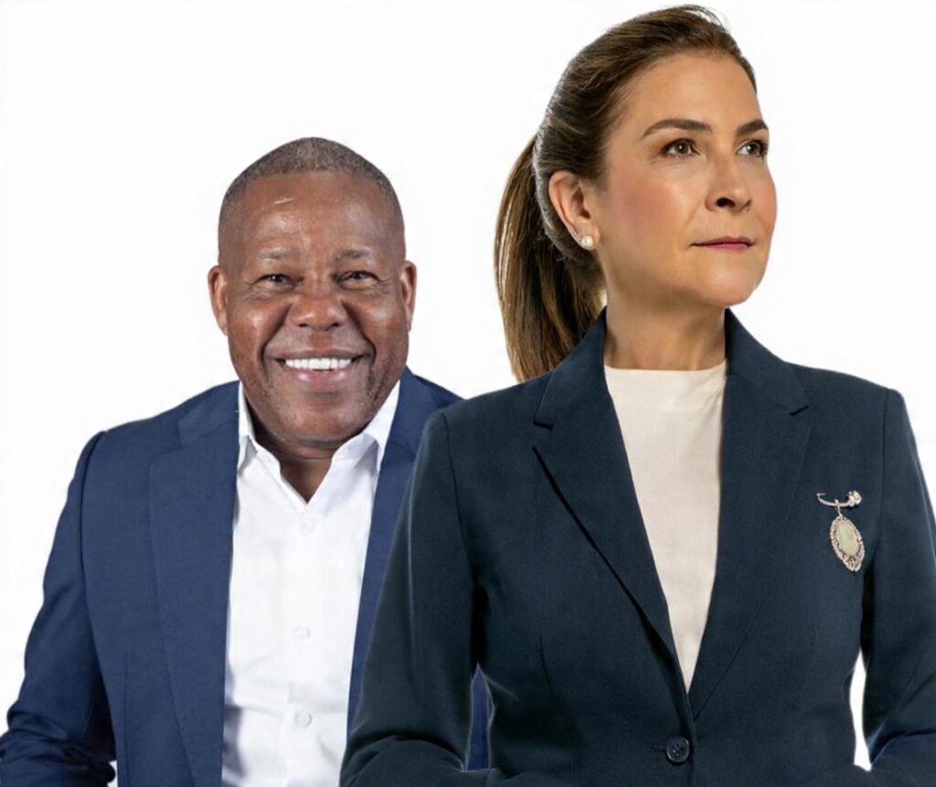 Adán Peguero y Carolina Mejía