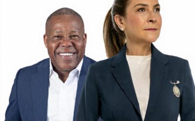 Adán Peguero y Carolina Mejía